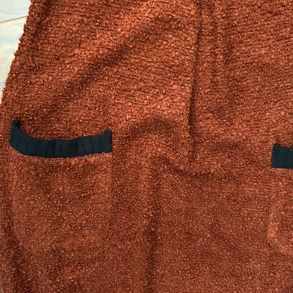 🆕 Beautiful pumpkin coloured longline sweater dress in size 02 - Picture 4 of 4